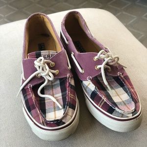 Plaid Sperrys